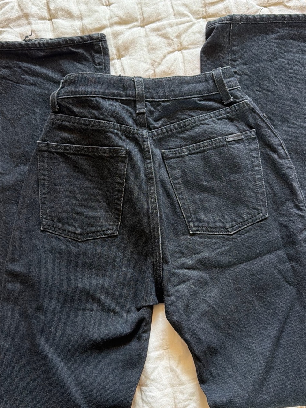 Saint Laurent 90’s HW Black Denim - Picture 4 of 9